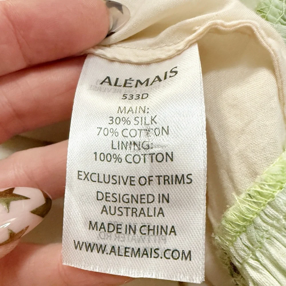 Alemais - Clementine Tiered Dress Multi Pastel Floral - size AUS 12 or US 8 - Picture 10 of 16